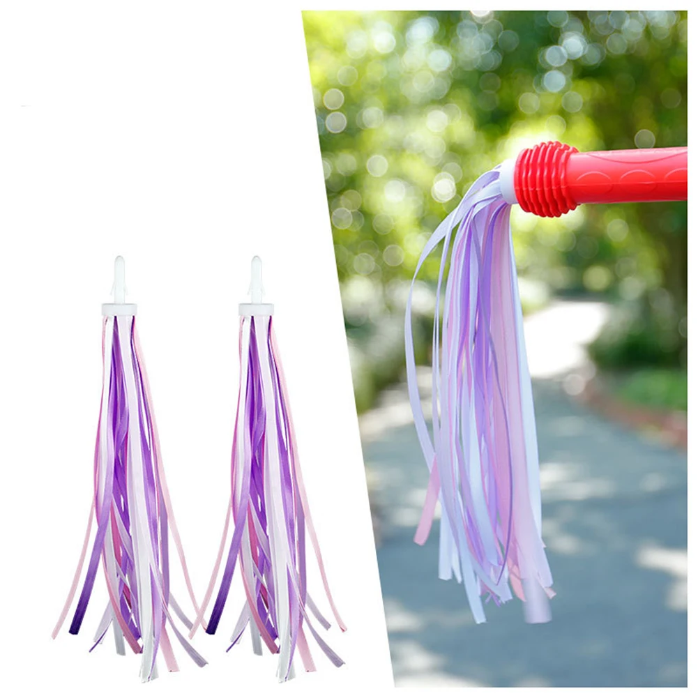 

Kids Bicycle Handlebar Scooter Streamers Sparkle Tassel Ribbon Boys Girls Children Bike Grip Ribbons Cycling Decorate Accessory