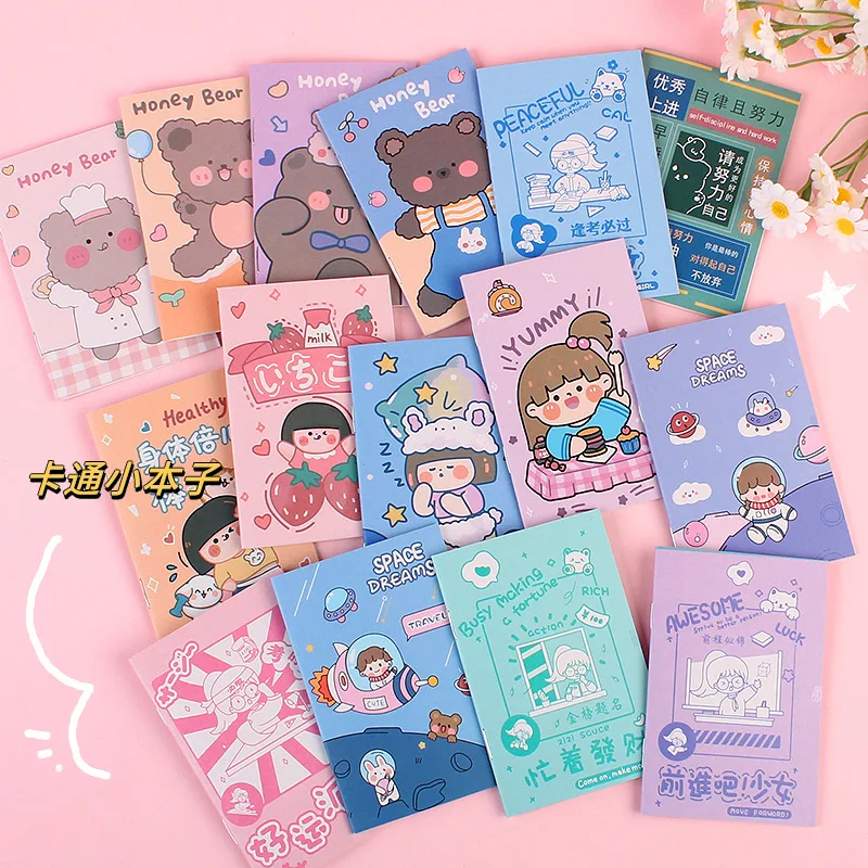 

1 PC Simple Cartoon Planners Daily Weekly Planner Note Book Time Organizer Portable Notepad Stationery School Students Supplies