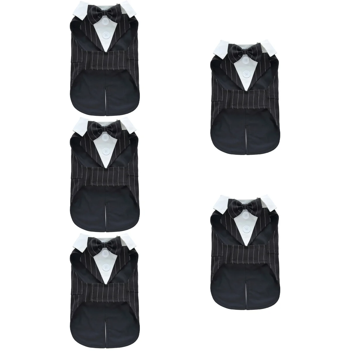 

5x Costume Dress Wear-resistant Puppy Formal Clothes Wedding Suit Formal Tuxedo for Puppy Pets Dogs