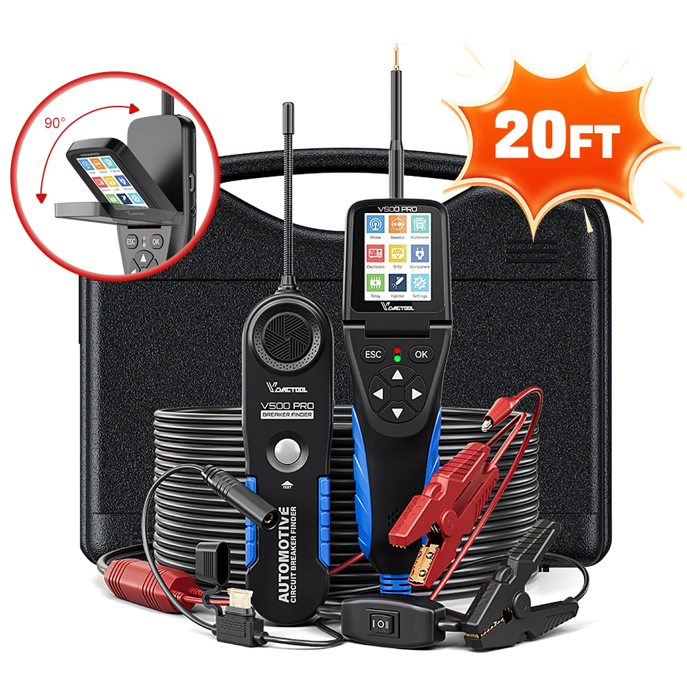 

VDIAGTOOL V500PRO V200PRO Набор для тестирования автомобильных электросхем 9В-30В, тестер автомобильных цепей, электрический диагностический прибор для поиска обрывов
