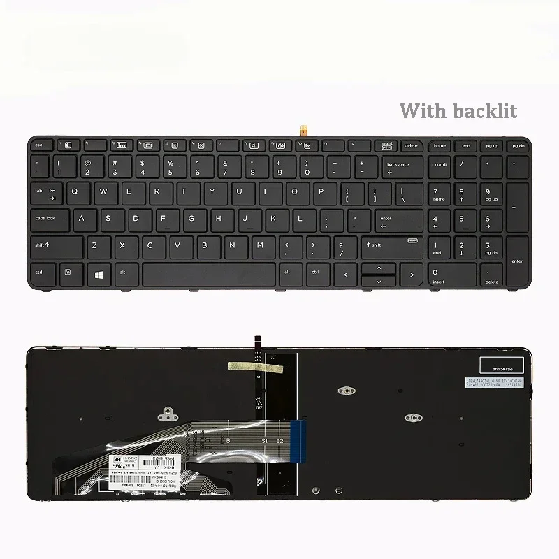 Новая клавиатура для ноутбука HP ProBook 450 G4 455 470 G3 HSTNN-Q03C-Q95C с подсветкой и без