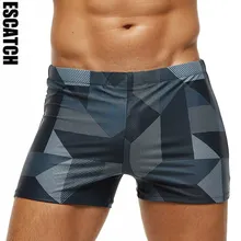 ESCATCH 2023 New Arrivals Men Swimwear Plus Size Fashion Printed Swimsuit Male High Quality Elastic Swim Trunks With Pad