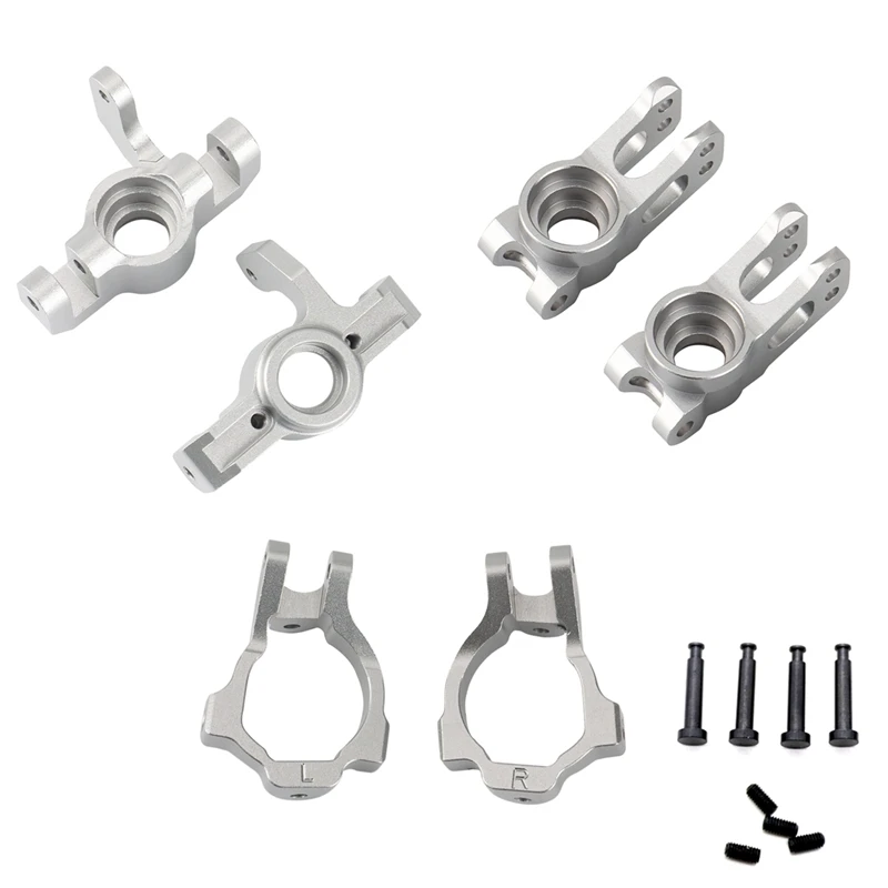 

6Pcs Metal Front Spindle & Carrier Rear Hub Set For Losi Lasernut U4 Tenacity TT/SCT/DB Pro 1/10 RC Car Upgrades Parts