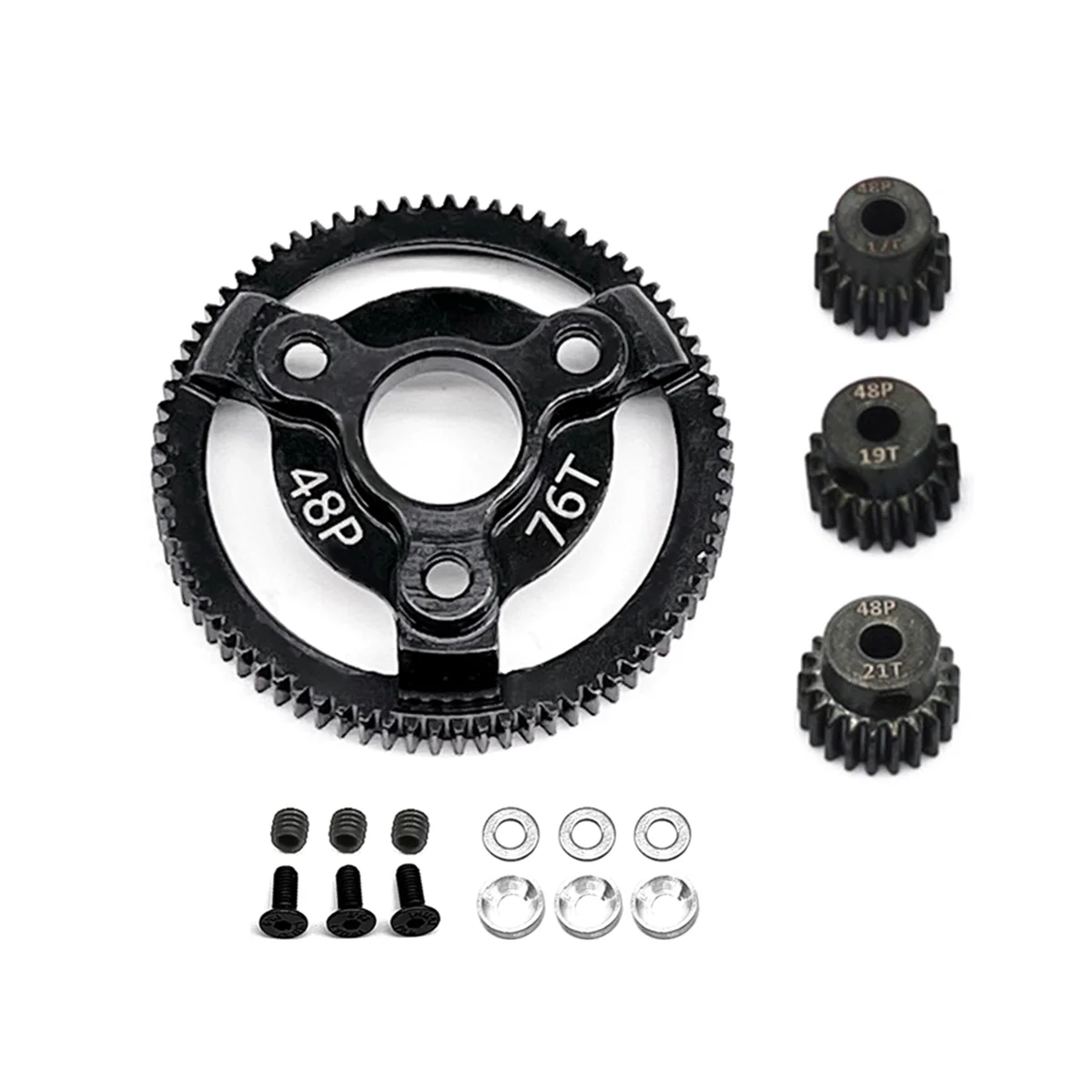 

For 1/10 2WD -58064-2 To Climbing Car Special Rigid Teeth, 76T+19T+20T+21T Kit