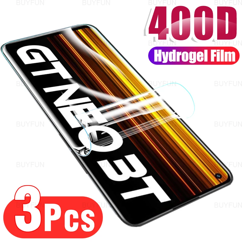 

Гидрогелевая пленка для экрана Realme GT Neo 3T, 3 шт., 6,62 дюйма, полное покрытие, защитная пленка для Oppo Realme Realmy GT Neo3 Neo2