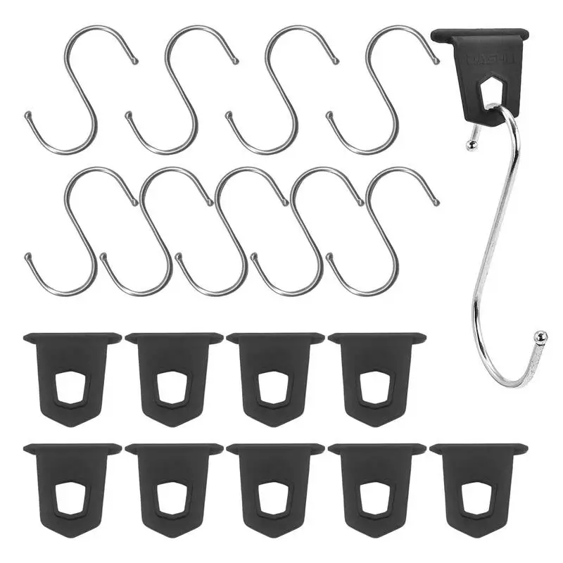 

Комплект S-Вешалки для домов на колесах, комплект крючков на колесах, вешалка для освещения для автодома, фургона, кемпинга, палатки, сада, ве...