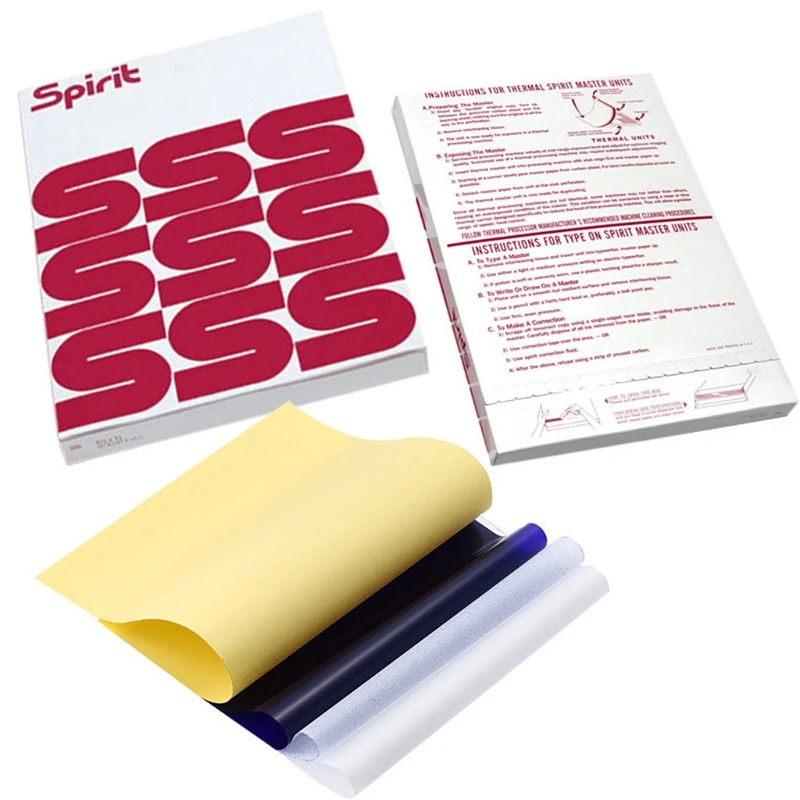 

100 Sheets Transfer Paper A4-Size 4 Layers Spirit-Stencil Carbon