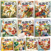 10pcsset picture story books famous journey to the west kids colouring phonics chinese learning child educational bedtime story