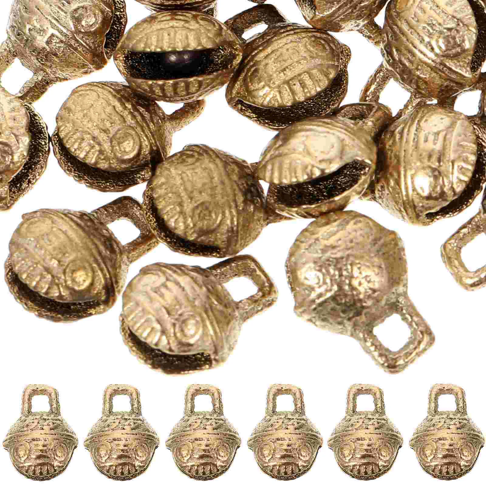 

Bells Bell Charms Making Vintage Copper Craft Jewelry Diy Crafts Jingle Hanging Shui Feng Lucky Decorative Brass Wind Chime Mini