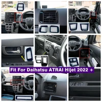 front door glass lift button air gear control panel cover trim for daihatsu atrai hijet 2022 carbon fiber interior accessories