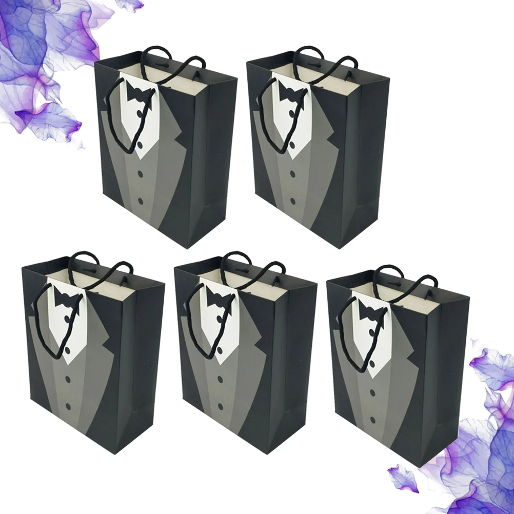 

Paper Shopping Wedding Gift Bags Groomsmen Bags Kraft Paper Bags Paper Handbag Wedding Favor Bags