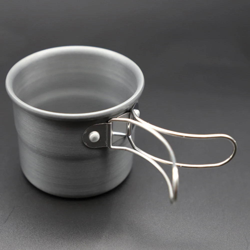 

Cup Water Cup 58x72mm Aluminum Camping Equipment Coffee Durable Folding Handle Outdoor Travel Camping Brand New
