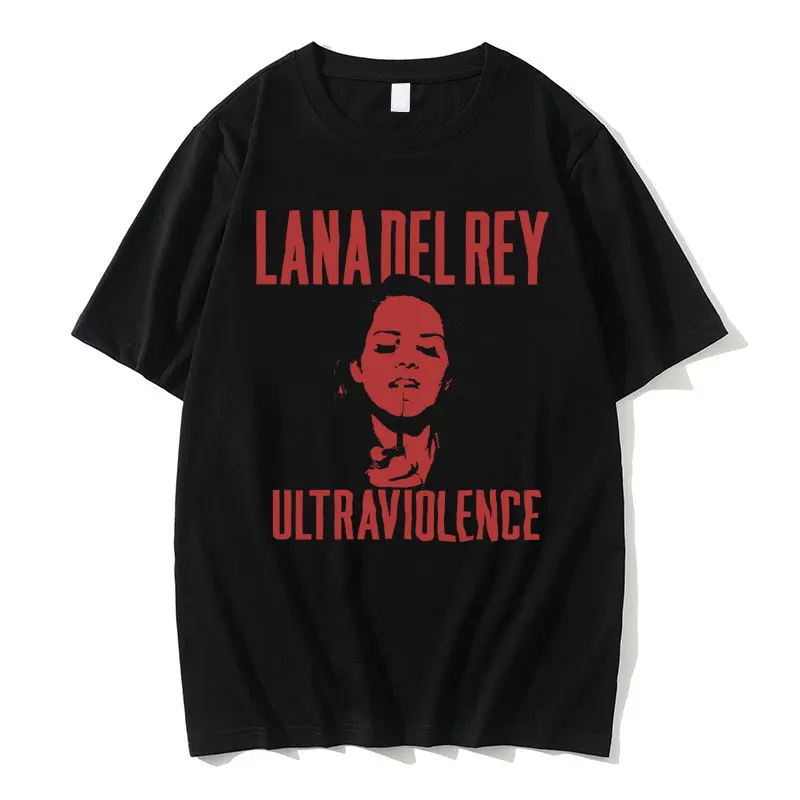 

Lana Del Rey Ultraviolence Graphic T Shirt Born To Die Print Tshirt Short Sleeve Men Women Casual Hip Hop T-shirt Man Streetwear