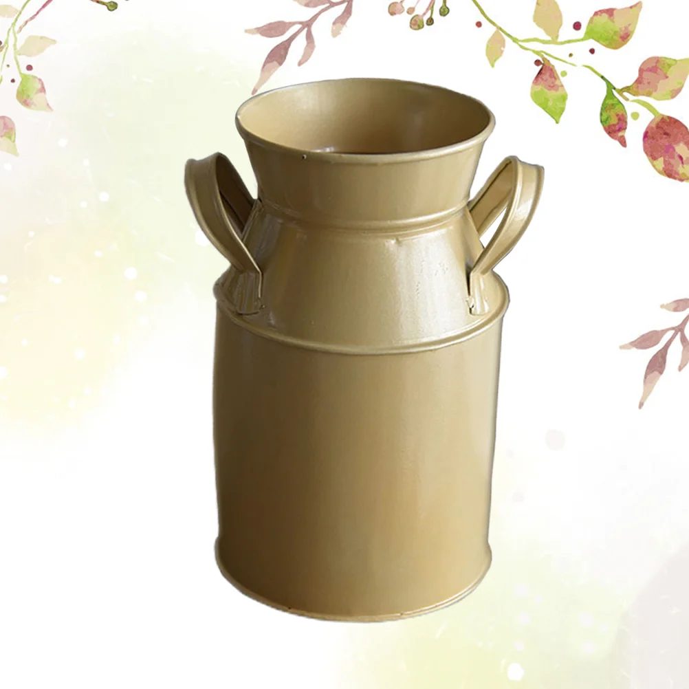 

Flower Vase Bucket Metal Can Jug Galvanized Rustic Farmhouse Pot Vintage French Country Planter Retro Shabby Pitcher Chic Tin