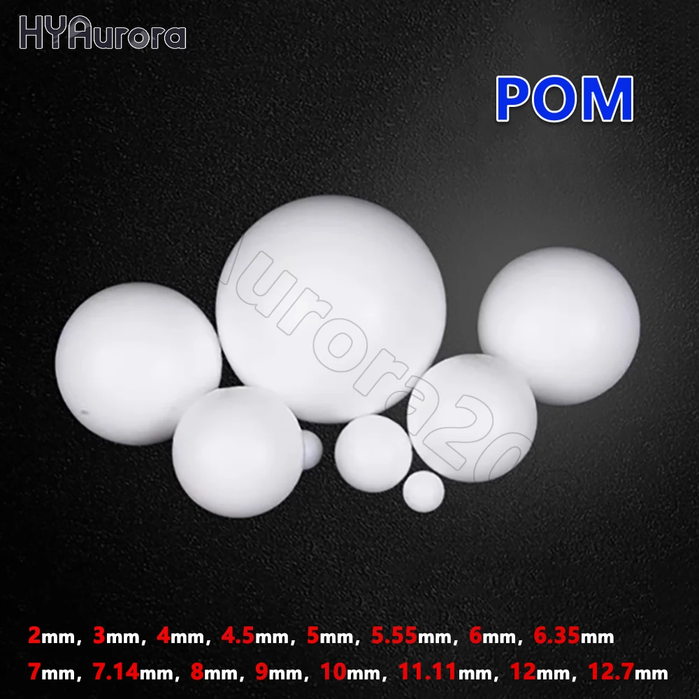 

Белый пластиковый шарик из помпона, круглые бусины Ø2 3 4 4,5 5 5,55 6 6,35 7 7,14 8 9 10 11,11 12 12,7 мм, твердые шарики из полиформальдегида