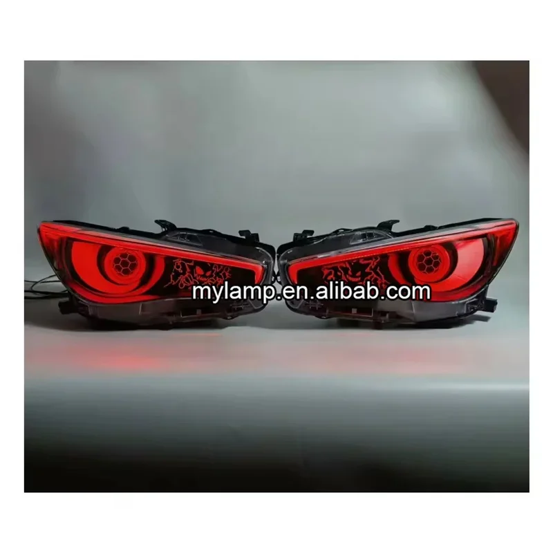 Модифицированная передняя фара для Infiniti Q50 Sedan 2014-2023 годов выпуска, RGB LED, с эффектом турбины, Halo, Demon Eye, Angry Eye (art.: 3920dbd49958f) - 3920dbd49958f