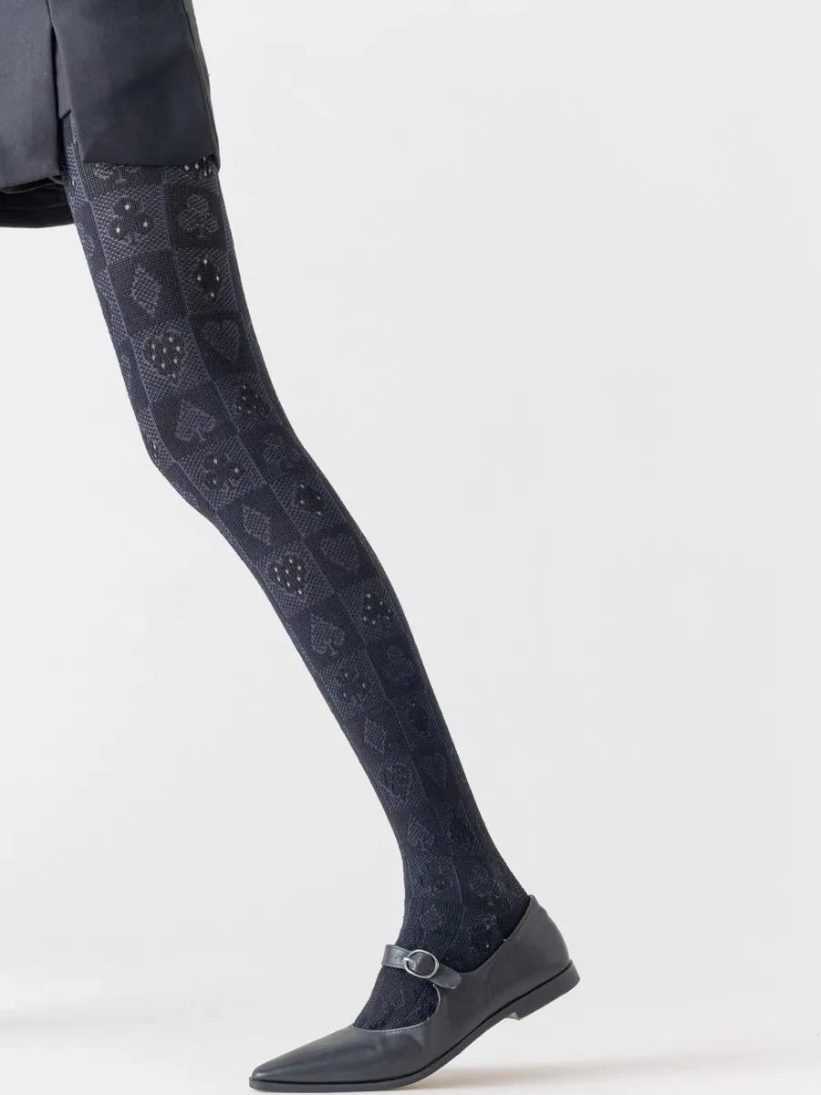 Весенне-осенние женские винтажные вязаные леггинсы в японском стиле Mori Girls Color Block