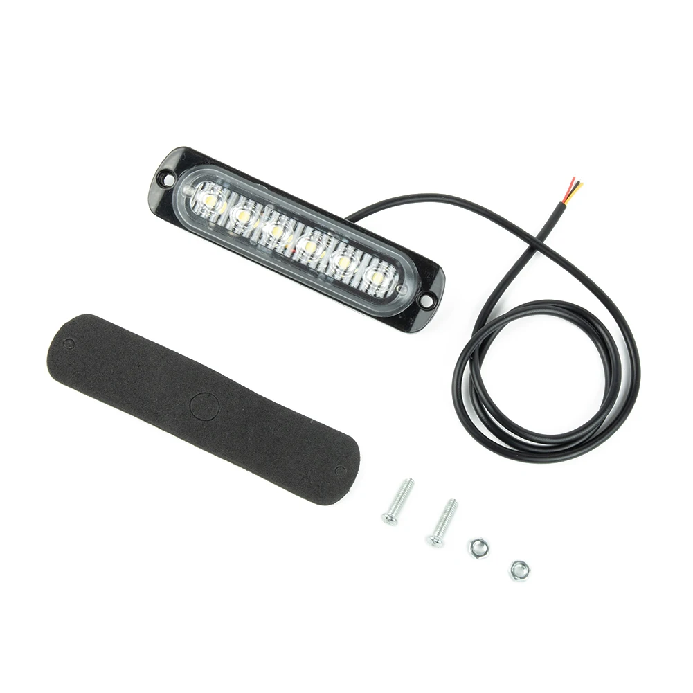 DRL 18 Вт, 112*28 мм, вспышка, фонарь, 6 светодиодов, белый, постоянный ток, 12-24 В, дневной свет, фонарь, замена противотуманной фары, 2018 полезно DRL 18 Вт, 112*28 мм, вспышка, фонарь, 6 светодиодов, белый, постоянный ток, 12-24 В, дневной свет, фонарь, замена противотуманной фары, 2018 полезно