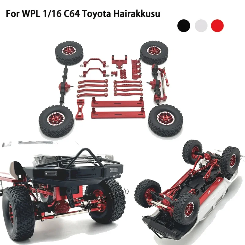 _ Ступица тягового стержня амортизатор руля базовый комплект для WPL 1/16 C64 Toyota