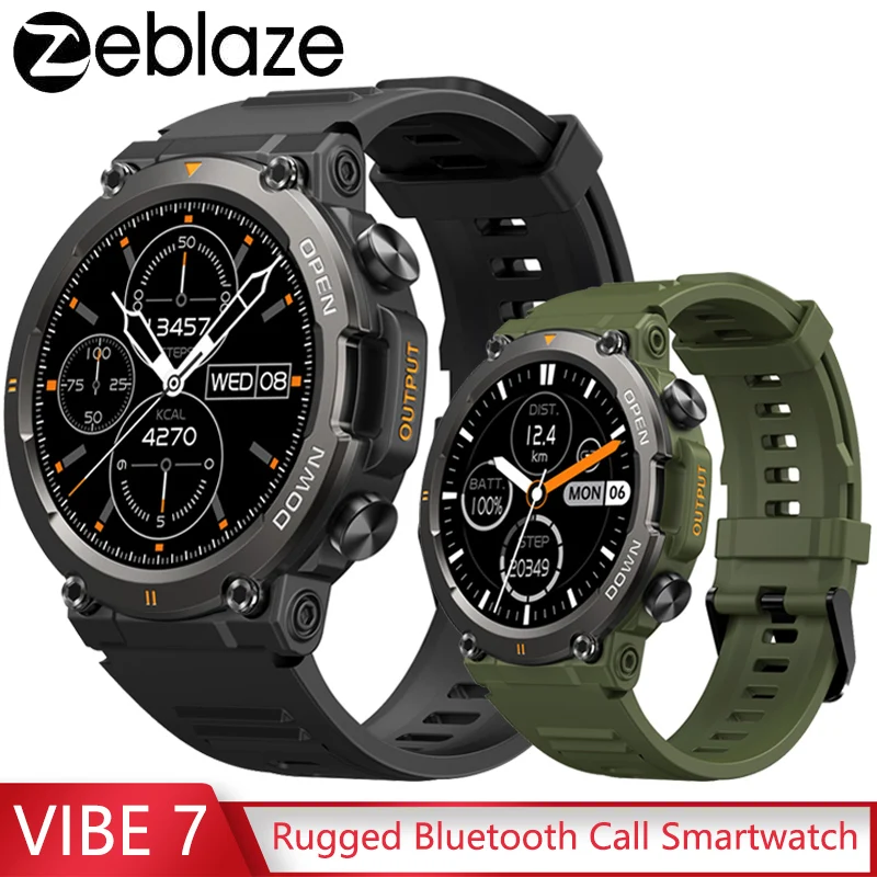 

Мужские Водонепроницаемые Смарт-часы Zeblaze Vibe 7 с Bluetooth