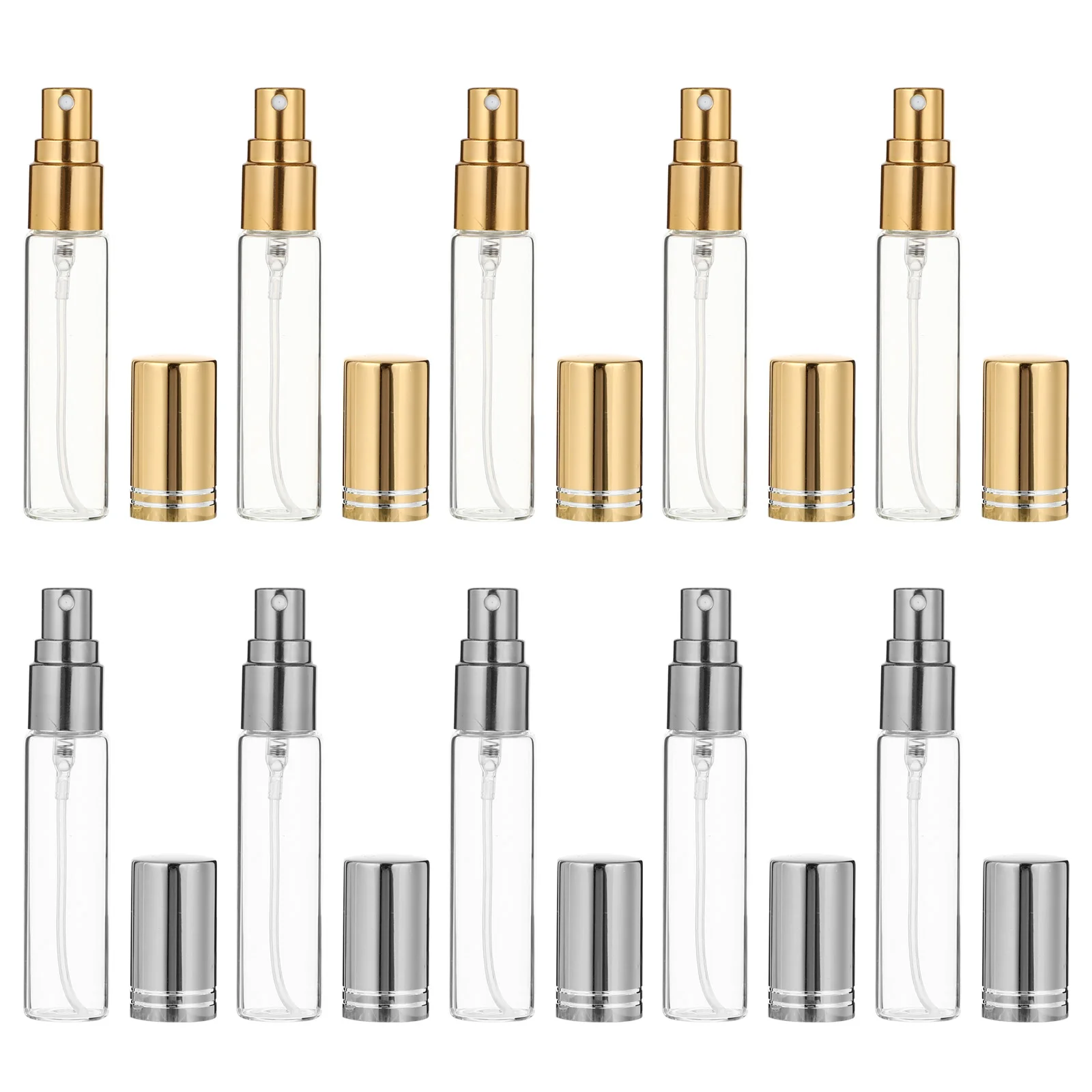 

10Pcs Separate Bottling for Perfume Portable High-end Glass Spray Empty Bottles