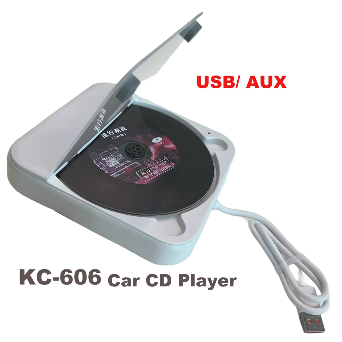 

Автомобильный внешний портативный CD-плеер Plug and Play с USB-портом AUX Универсальный автомобильный Android 4.4 IOS CarPlay