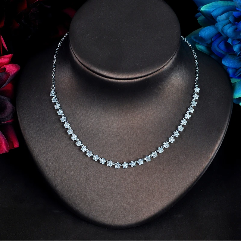 

Модный цветочный дизайн, хрустальное ожерелье, ювелирные наборы, Женская Блестящая бижутерия, набор для вечевечерние подарки по оптовым це...