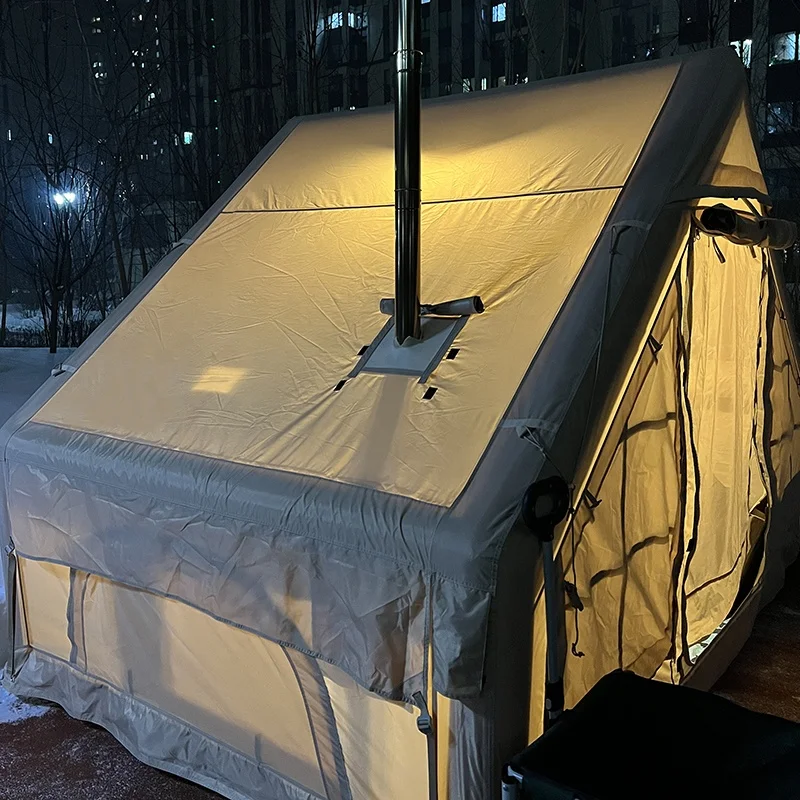 OEM ODM Kamp Cadiri 3 5-местная белая хлопковая оксфордская водонепроницаемая уличная