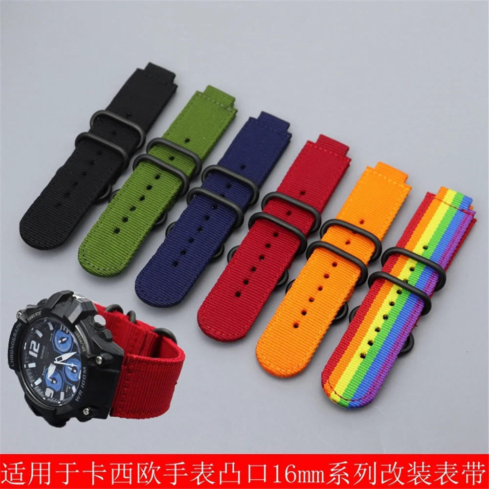 Watch Accessories Nylon strap for Casio G-SHOCK DW5600 DW5610 watch band DW-5600BB GW-M5610 Sport Bracelet Wrist waterproof Belt