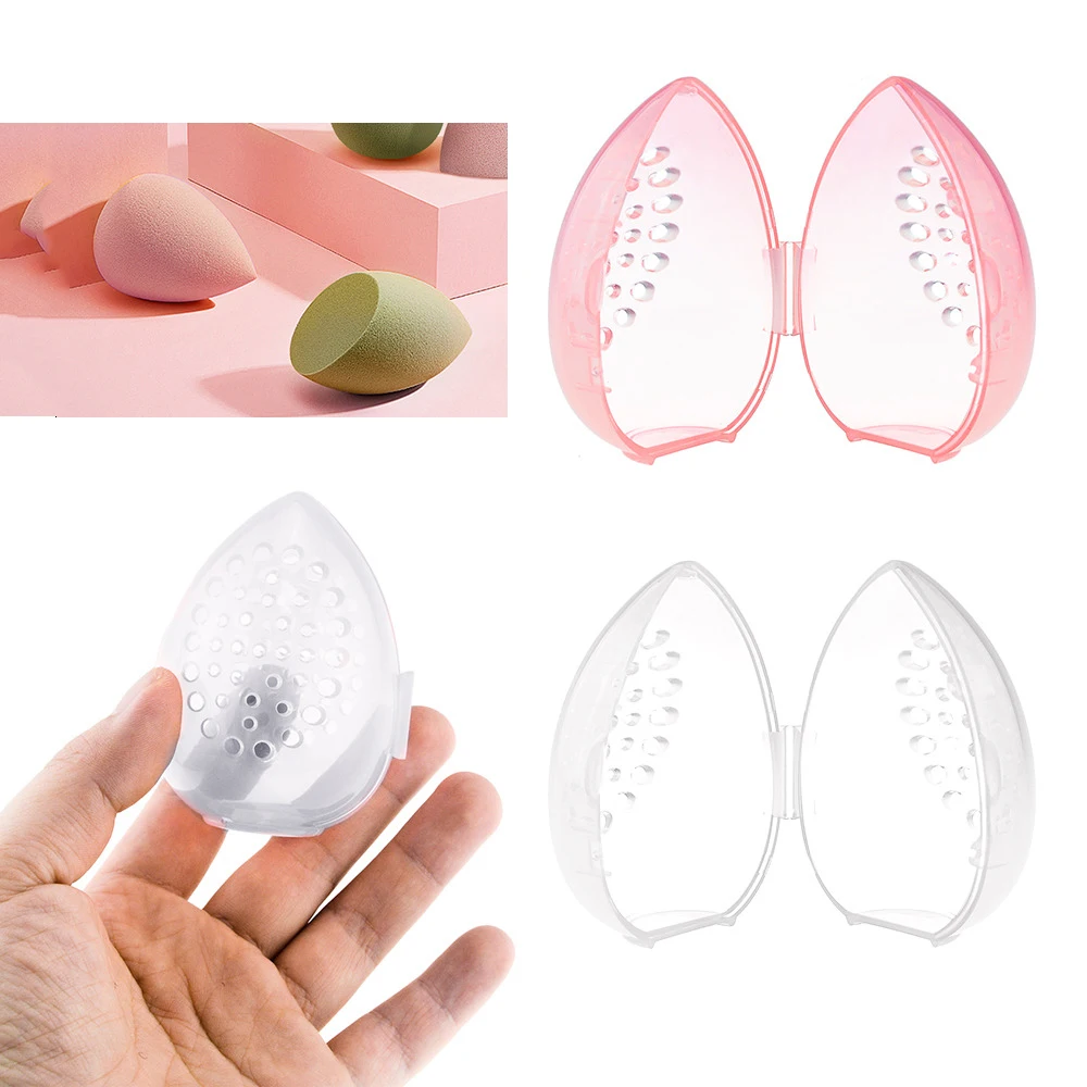 

1 шт., прозрачная коробка для хранения косметических яиц