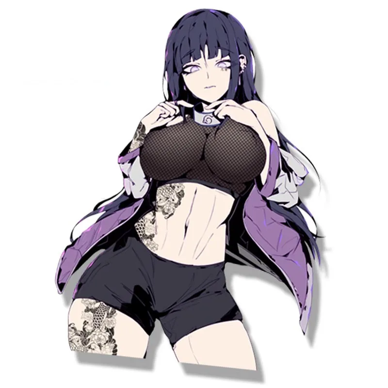 

Тату ниндзя Хината фанат наклейка на автомобиль аниме эскиз искусство гиуга Хината наклейка JDM мультфильм Пекер граффити наклейка s