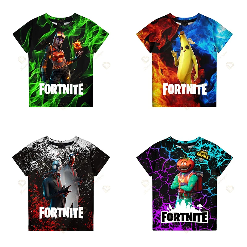 

Fortnite Victory Game Battle Royale 3D T-shirt Babys Clothing Harajuku Tshirt Children Kids Kawaii Character Boys Girls Tops