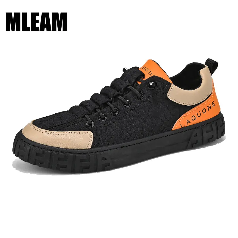 

Men Sneakers Fashion Mens Vulcanized Shoes Personalized Designed Skateboarding Breathable Sneakers Casual Walking Sports Shoes