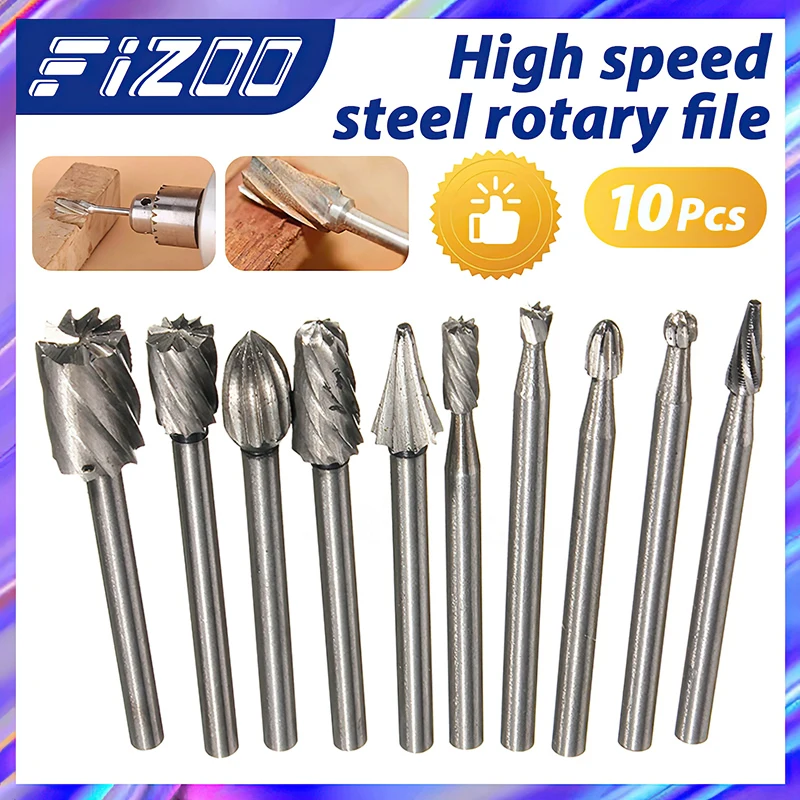 

Rotary Tool High-speed Abrade Milling Cutters Woodwork Steel Rotary File Drill Bits