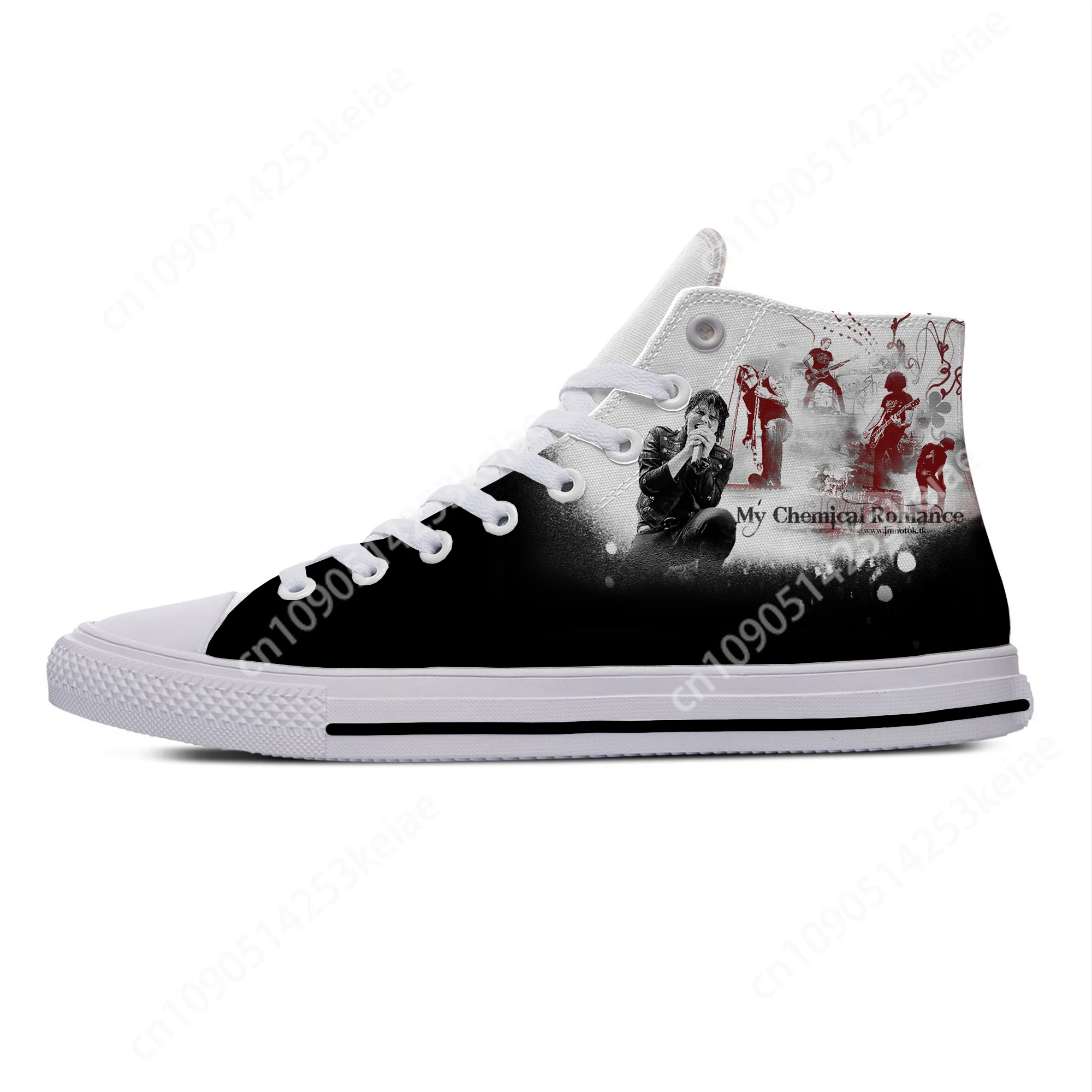My Chemical Romance MCR Rock Band Fashion Funny Casual Cloth Shoes High Top Lightweight Breathable 3D Print Men Women Sneakers