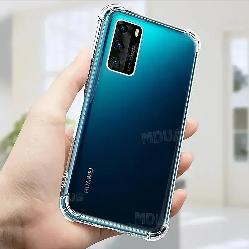 Прозрачный противоударный чехол для Huawei P30 P40 Lite E P50 P smart S Z Защитный Mate 20 30 40 50 Pro 50E