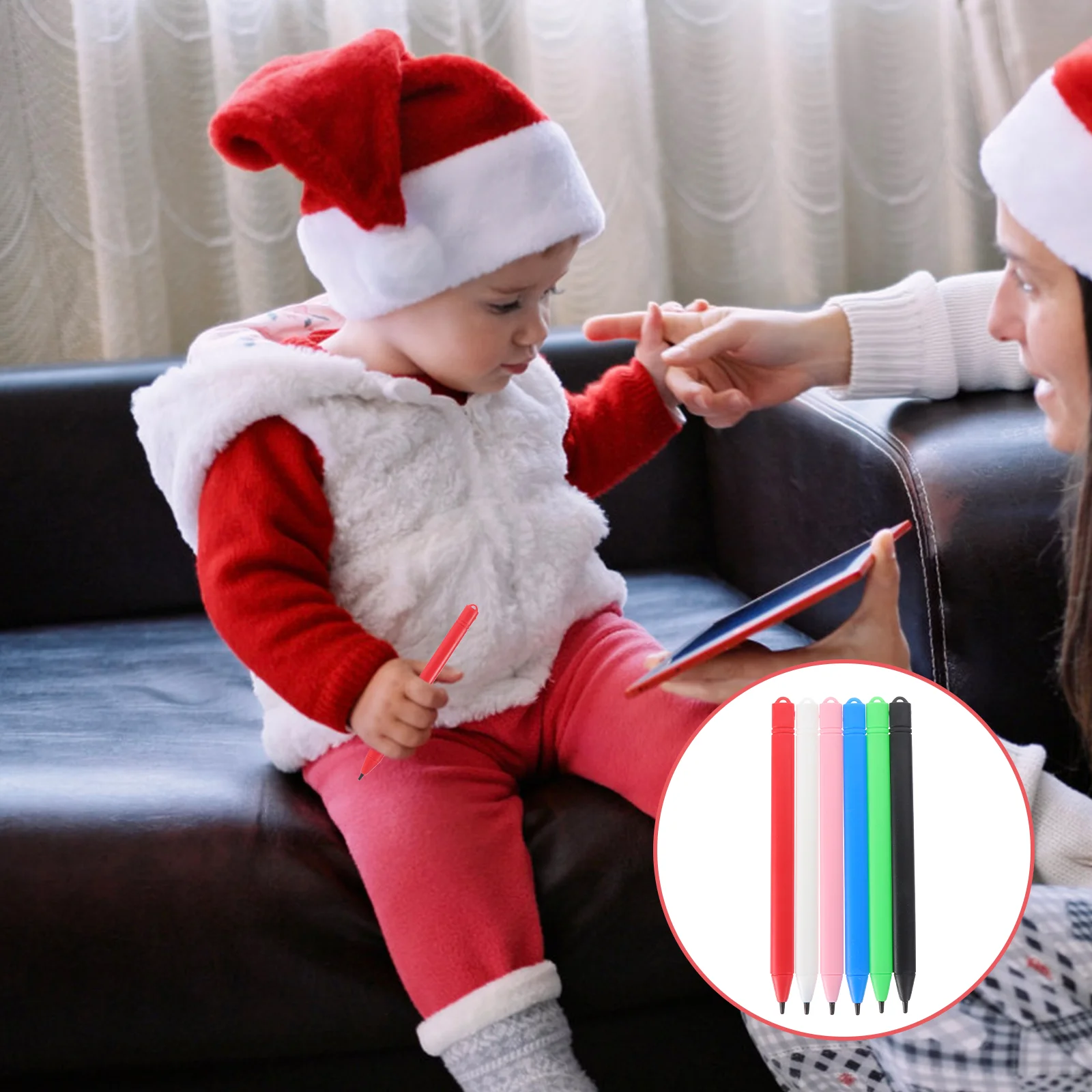 6 Pcs Lcd Paint Pen Doodling Toy Tablet for Girl Writing Drawing Baby Painting Lapdesk Stylus Board Pens Toys