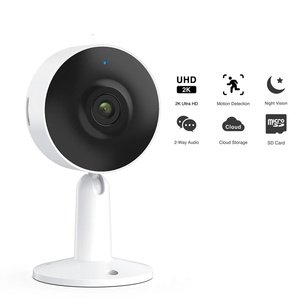 

UHD 3MP IP Mini Surveillance Camera Security Baby Monitor 2K Wifi Camera Webcam Indoor Cams With Motion Detect for Pet