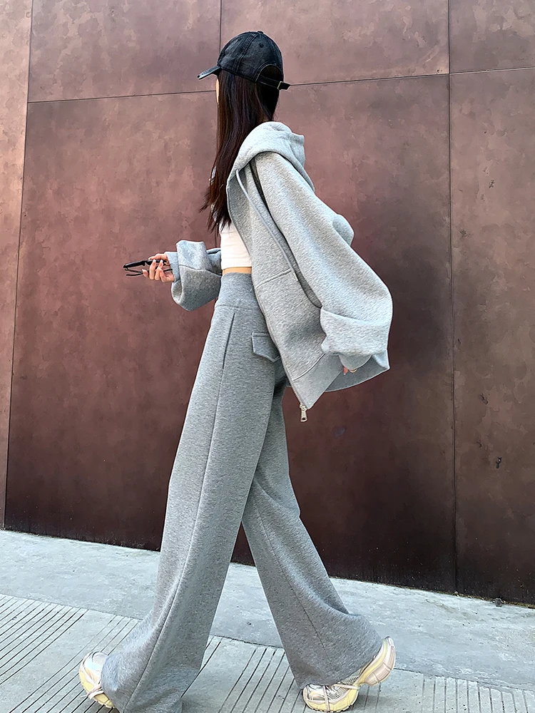 Тонкие простые базовые женские брюки с высокой талией однотонные повседневные