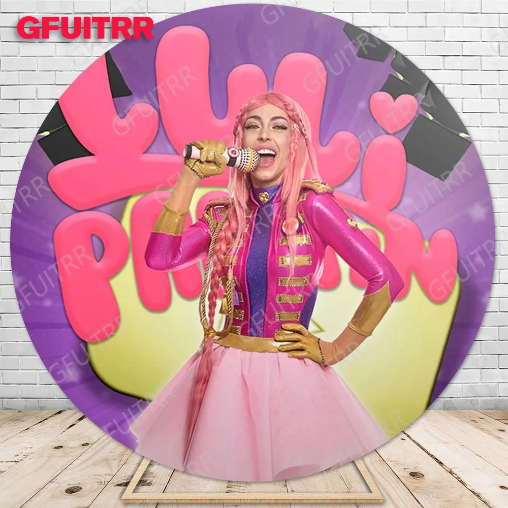 Lulii Pampin Backdrop Round Cover Kid Girl Birthday Photo Party Decoration Photography Background Baby Shower Booth Prop