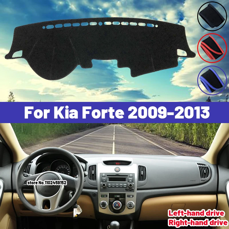 

Высококачественный коврик для приборной панели автомобиля Kia Forte 2009 2010 2011 2012 2013, солнцезащитный козырек для защиты от фотоэлементов, коврики с защитой от УФ-излучения, интерьер