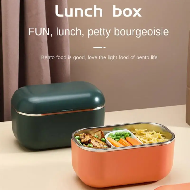 

1000ml Lunch Box 220V Need US EU UK Plug Portable Electric Heat Insulation Food Container Picnic Water-free Heating Lunch Box