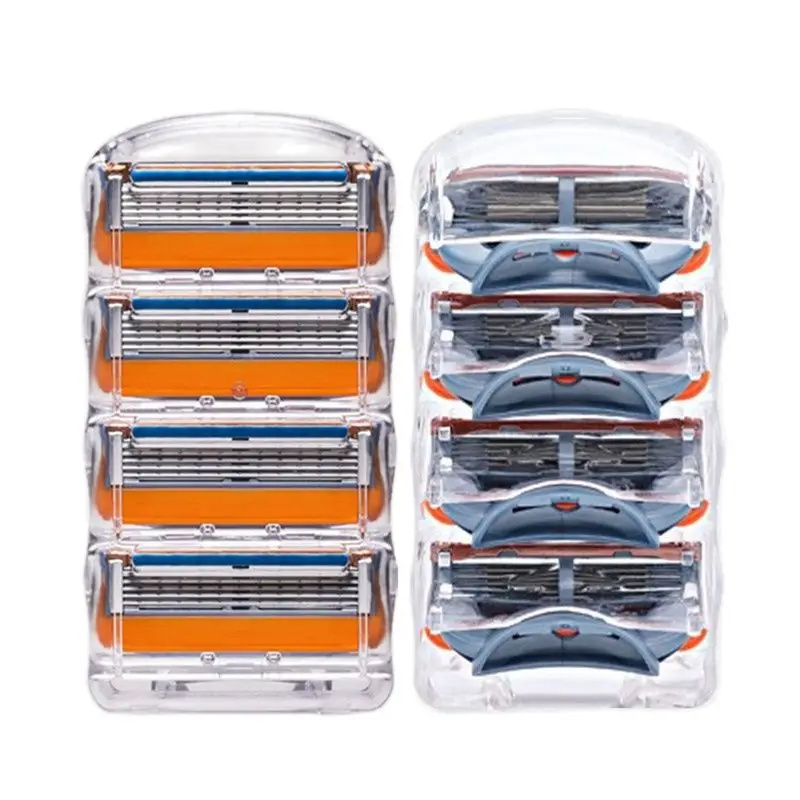 

Немецкие оригинальные 5-слойные бритвенные лезвия iRAZOR Fusion для мужчин, ручная бритва, сменные Мужские t-образные головки