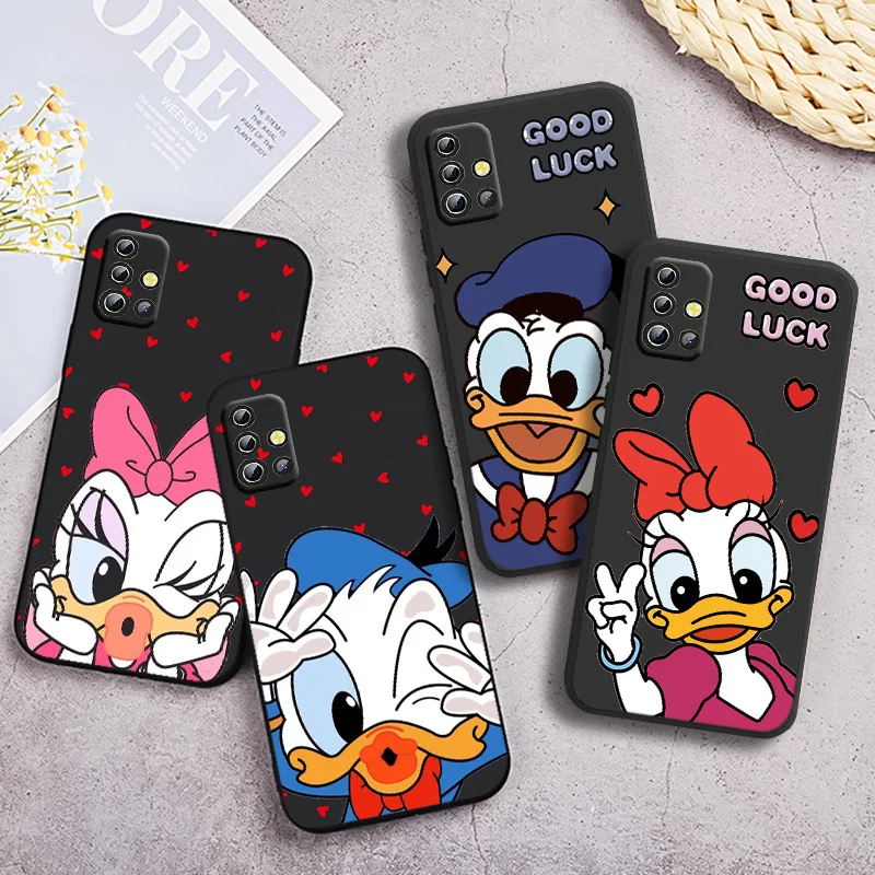 

Disney Donald Duck Couple Phone Case For OPPO Find X2 X3 X5 Lite Neo Pro Reno2 Reno4 Reno5 Reno6 Reno7 Black Funda Cover Soft