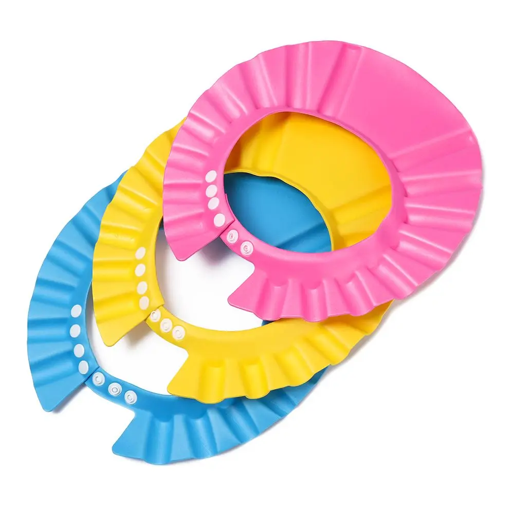 

Boys Girls Ear Protection Eye Protection Adjustable Waterproof Wash Hair Shield Bath Visor Baby Shower Caps Shampoo Hat