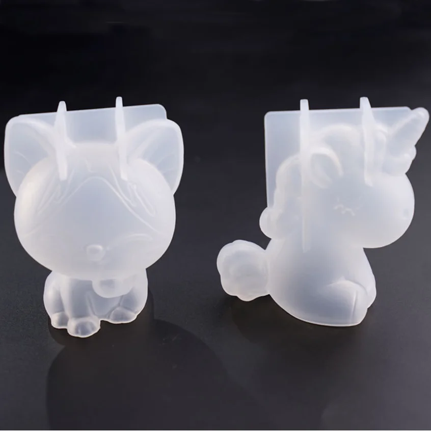 

3D Unicorn Silicone Mold DIY Cheese Cat Chocolate Mold Decorative Fondant Cake Baking Silicone Mold Decoration Ornament Mould