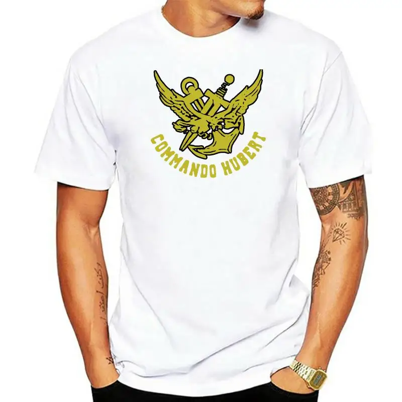 

French Navy Special Forces Commando Hubert T-Shirt Double Side 2022 O Neck Casual Print Fashion Quality Men Street Wear Shirt