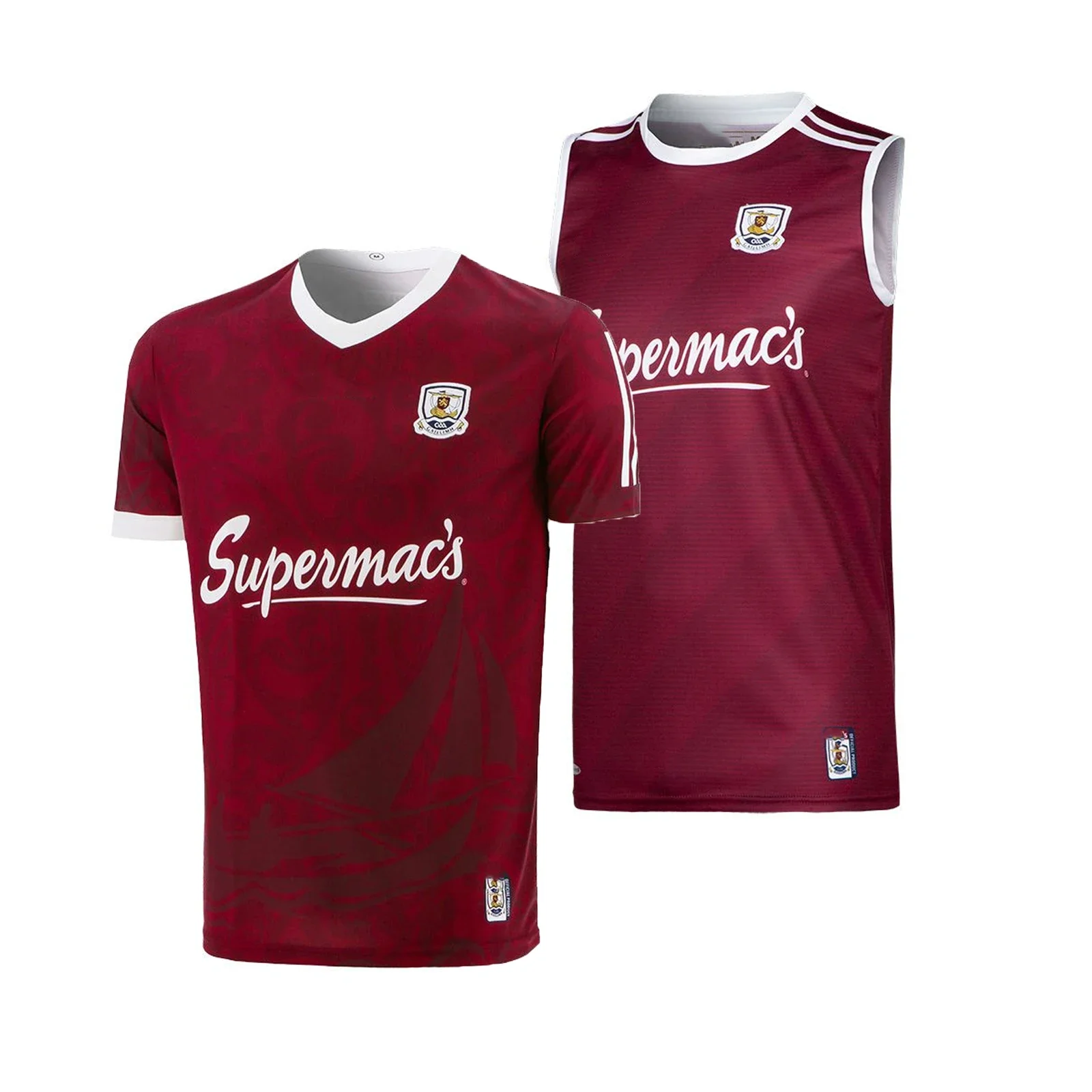 

2021/22 г., Galway GAA 2, домашняя майка и жилет в полоску