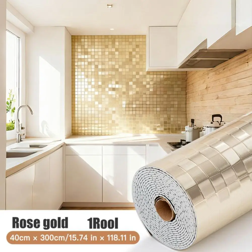 Фото Наклейка на стену 3D, 40x300 см, ПВХ, толщина 4 мм, золотые обои, для полной отделки стен, влагостойкие, с металлической текстурой №4