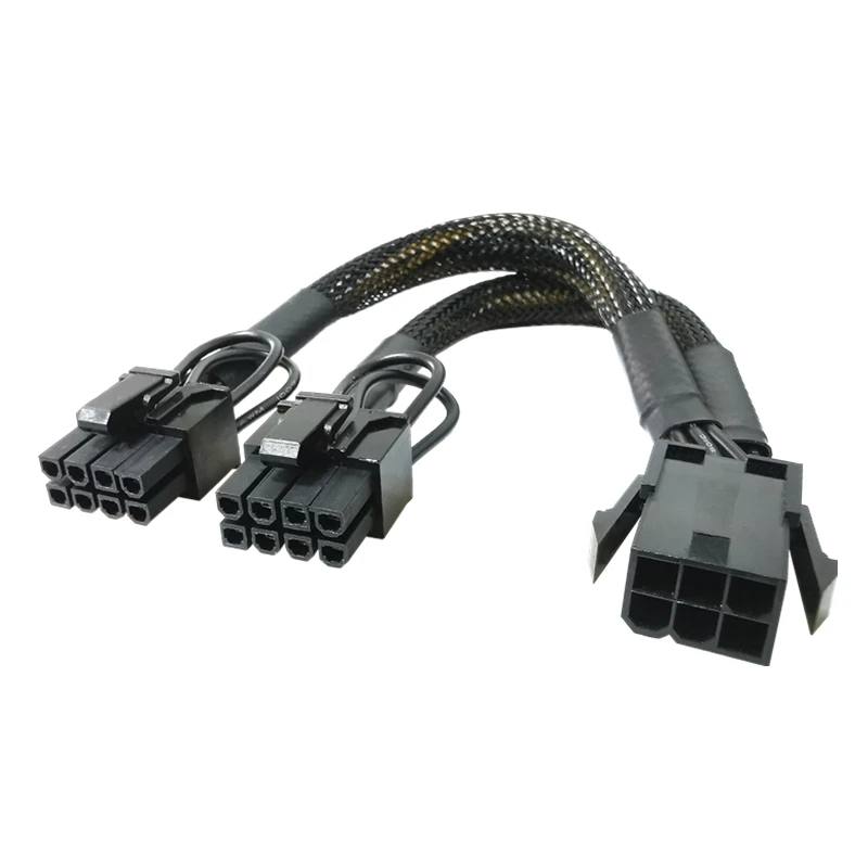Braided Y-splitter Extension Cable